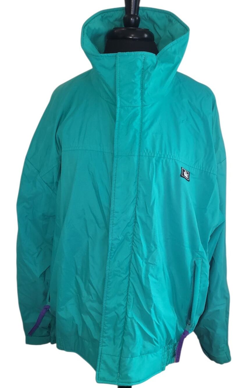 VTG Woolrich Nu Jade Nylon Jacket L Teal Purple EUC
